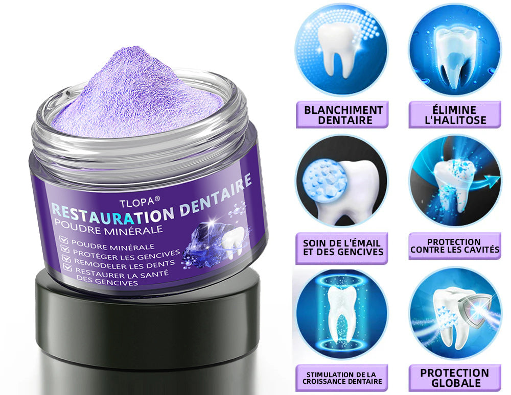 TLOPA  30% de réduction supplémentaire 𝐓𝐞𝐞𝐭𝐡 𝐑𝐞𝐬𝐭𝐨𝐫𝐚𝐭𝐢𝐨𝐧 𝐏𝐨𝐮𝐝𝐫𝐞 𝐌𝐢𝐧é𝐫𝐚𝐥𝐞👨‍⚕️(𝐑𝐞𝐜𝐨𝐦𝐦𝐚𝐧𝐝é 𝐩𝐚𝐫 𝐀𝐬𝐬𝐨𝐜𝐢𝐚𝐭𝐢𝐨𝐧 𝐃𝐞𝐧𝐭𝐚𝐢𝐫𝐞 𝐅𝐫𝐚𝐧ç𝐚𝐢𝐬𝐞)👨‍⚕️