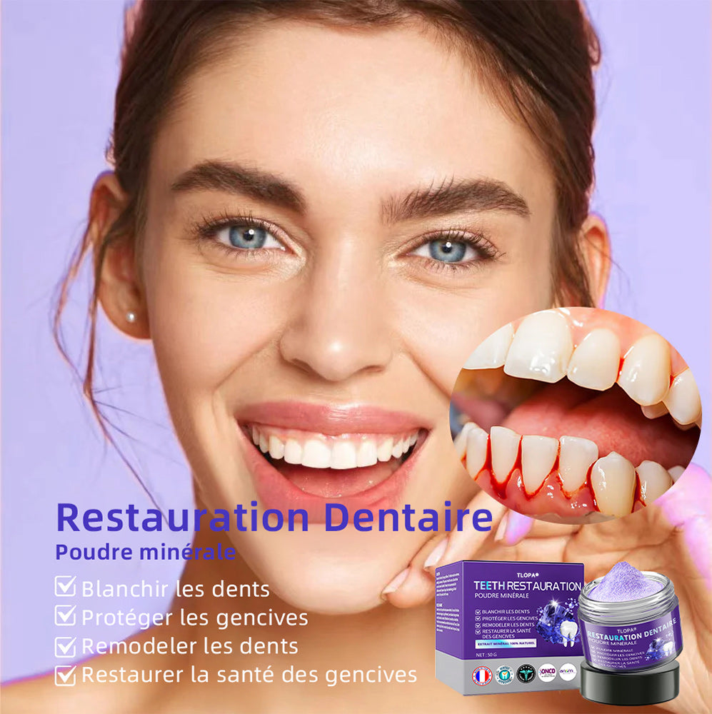 TLOPA  30% de réduction supplémentaire 𝐓𝐞𝐞𝐭𝐡 𝐑𝐞𝐬𝐭𝐨𝐫𝐚𝐭𝐢𝐨𝐧 𝐏𝐨𝐮𝐝𝐫𝐞 𝐌𝐢𝐧é𝐫𝐚𝐥𝐞👨‍⚕️(𝐑𝐞𝐜𝐨𝐦𝐦𝐚𝐧𝐝é 𝐩𝐚𝐫 𝐀𝐬𝐬𝐨𝐜𝐢𝐚𝐭𝐢𝐨𝐧 𝐃𝐞𝐧𝐭𝐚𝐢𝐫𝐞 𝐅𝐫𝐚𝐧ç𝐚𝐢𝐬𝐞)👨‍⚕️